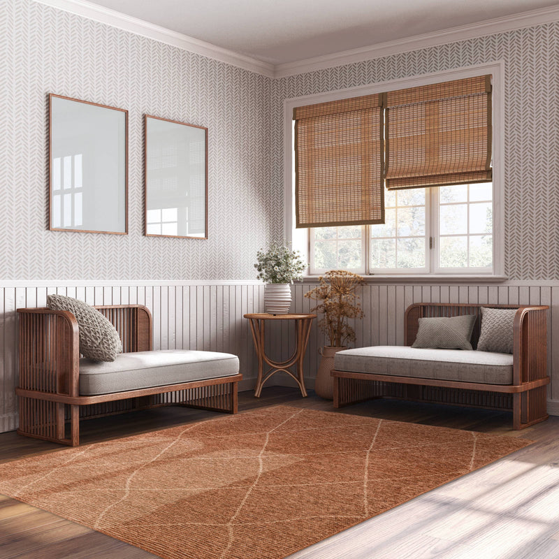 Atmacha Home & Living Rug Mulberry Terracotta - Orange - Flatweave Rug