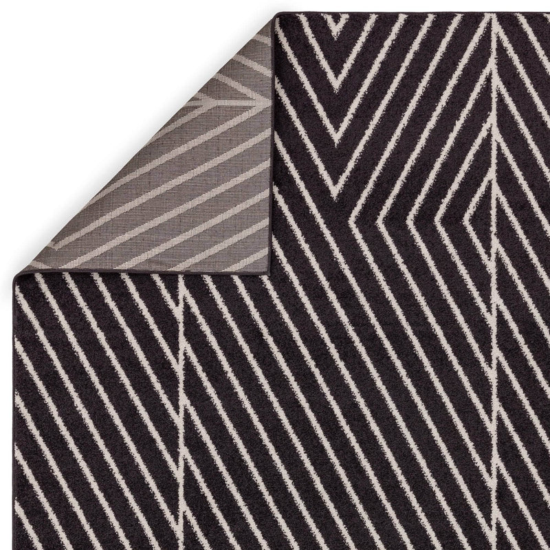 Atmacha Home & Living Rug Muse Black Linear MU10 - Monochrome - Modern Rug