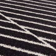 Atmacha Home & Living Rug Muse Black Linear MU10 - Monochrome - Modern Rug