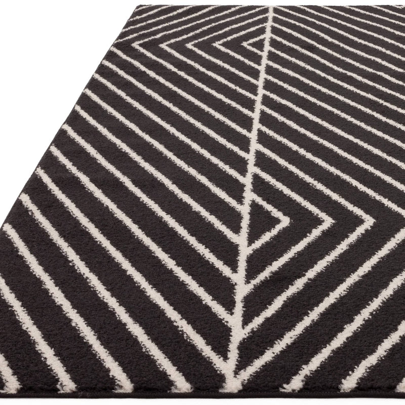 Atmacha Home & Living Rug Muse Black Linear MU10 - Monochrome - Modern Rug