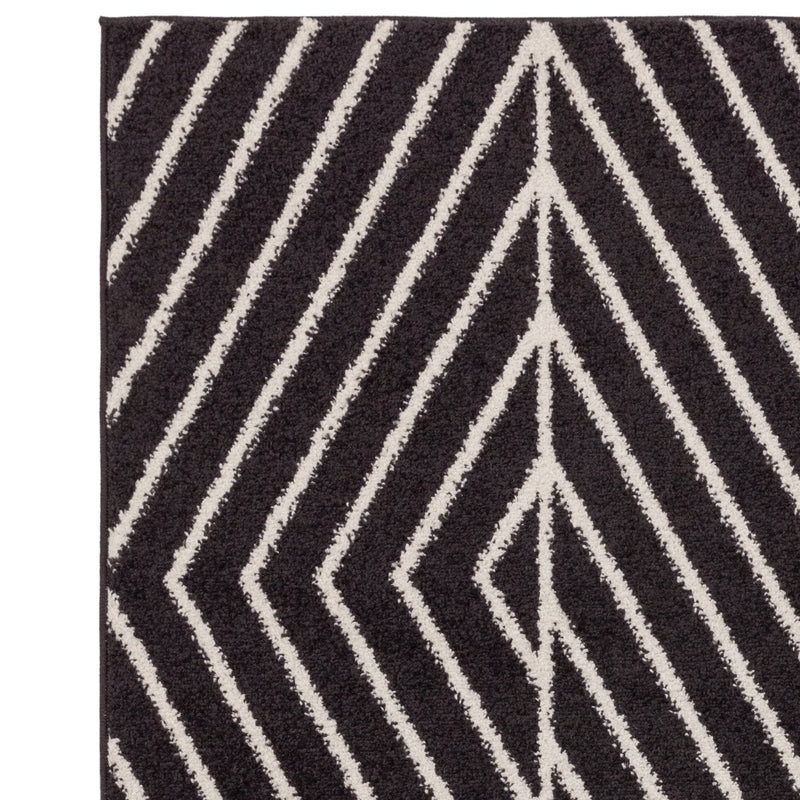 Atmacha Home & Living Rug Muse Black Linear MU10 - Monochrome - Modern Rug