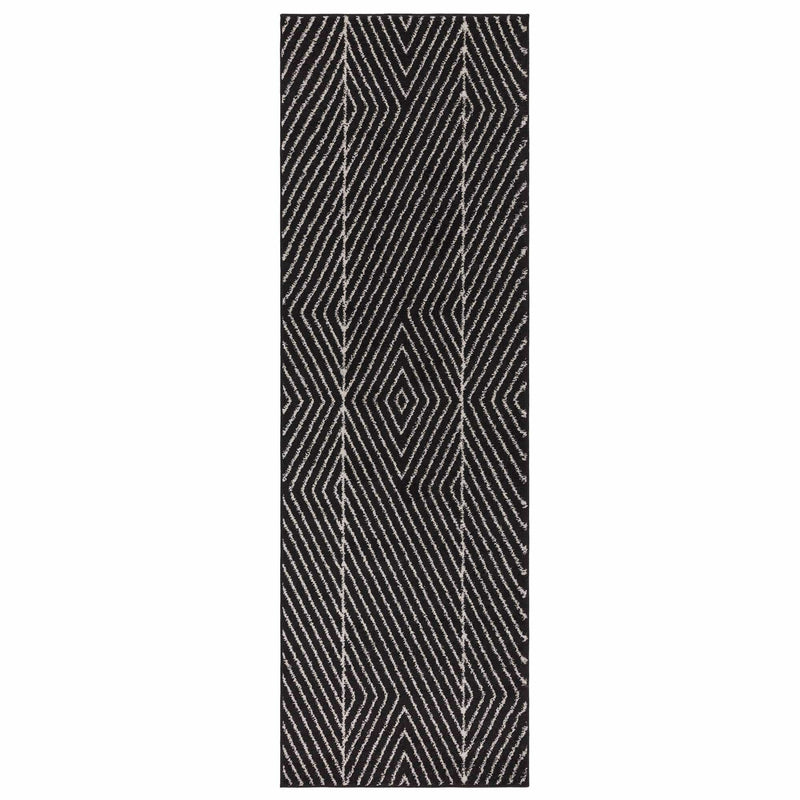 Atmacha Home & Living Rug Muse Black Linear MU10 - Monochrome - Modern Rug