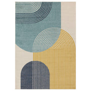 Atmacha Home & Living Rug Muse Blue Retro MU15 - Modern Rug
