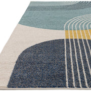 Atmacha Home & Living Rug Muse Blue Retro MU15 - Modern Rug