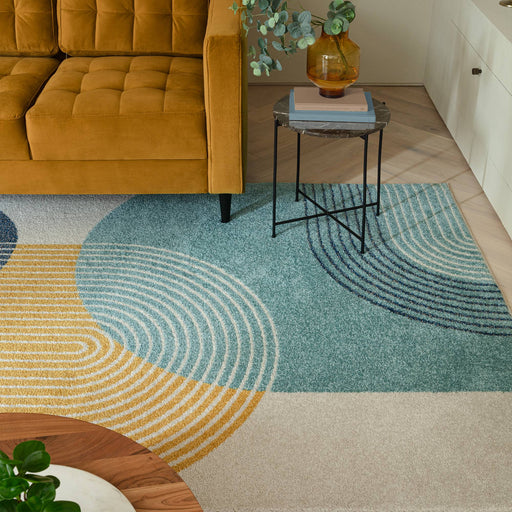 Atmacha Home & Living Rug Muse Blue Retro MU15 - Modern Rug