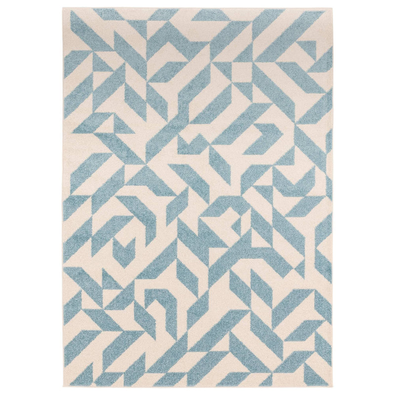 Atmacha Home & Living Rug Muse Blue Shapes MU03 - Modern Rug