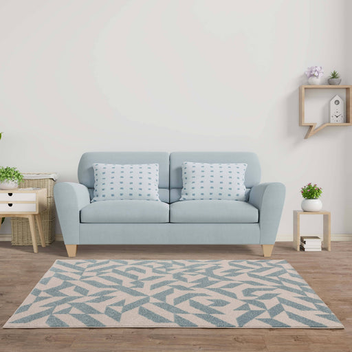 Atmacha Home & Living Rug Muse Blue Shapes MU03 - Modern Rug