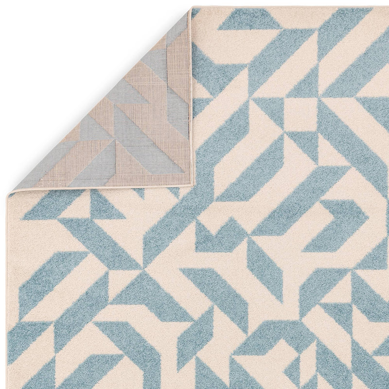 Atmacha Home & Living Rug Muse Blue Shapes MU03 - Modern Rug