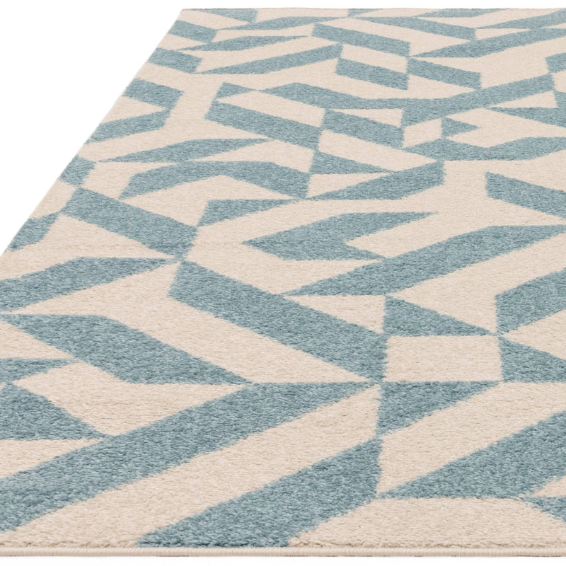 Atmacha Home & Living Rug Muse Blue Shapes MU03 - Modern Rug