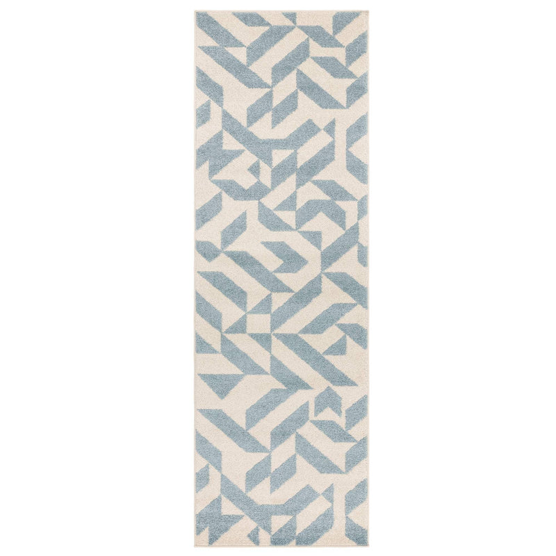 Atmacha Home & Living Rug Muse Blue Shapes MU03 - Modern Rug