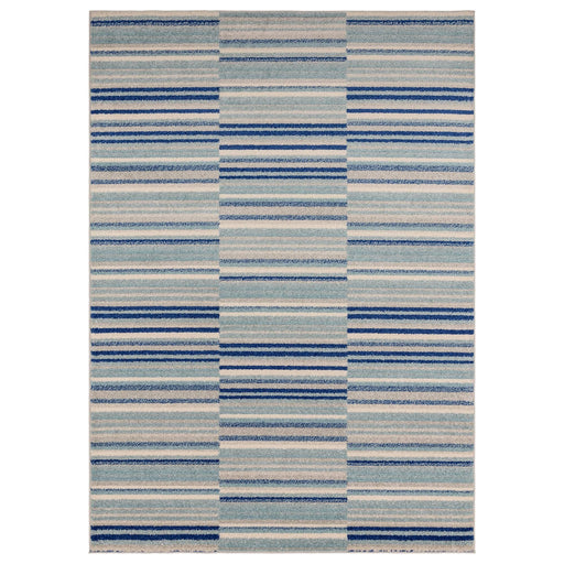 Atmacha Home & Living Rug Muse Blue Stripe MU05 - Modern Rug