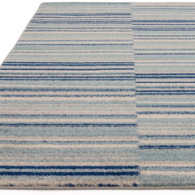 Atmacha Home & Living Rug Muse Blue Stripe MU05 - Modern Rug