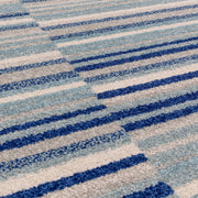 Atmacha Home & Living Rug Muse Blue Stripe MU05 - Modern Rug