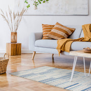 Atmacha Home & Living Rug Muse Blue Stripe MU05 - Modern Rug