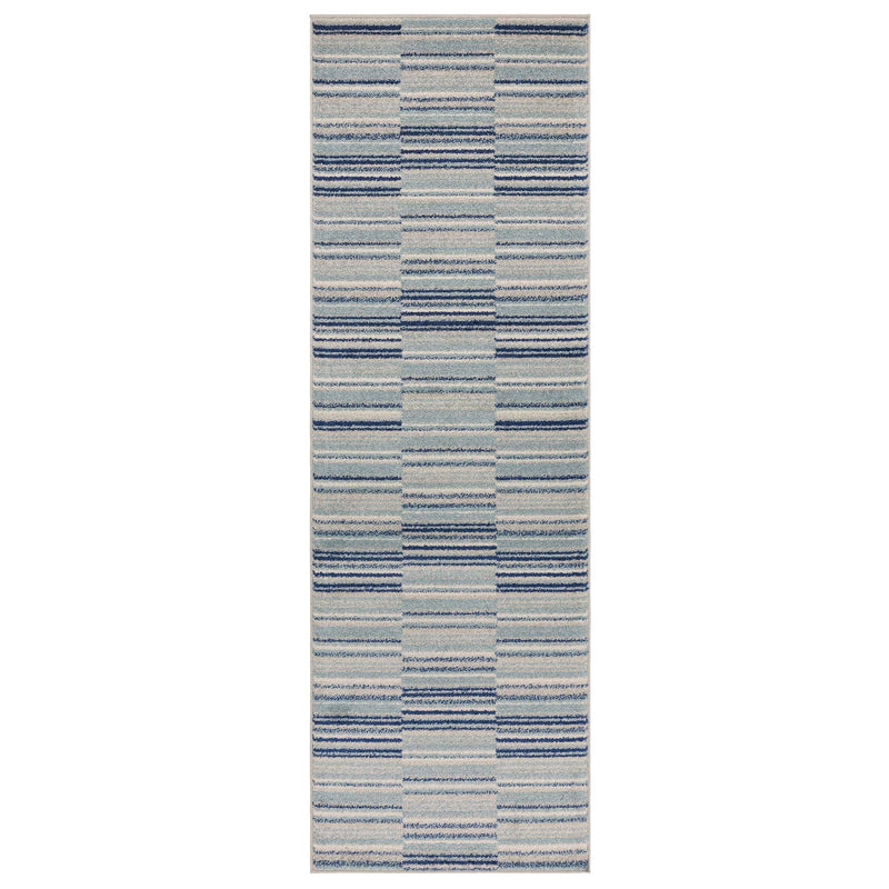 Atmacha Home & Living Rug Muse Blue Stripe MU05 - Modern Rug