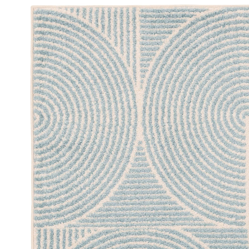 Atmacha Home & Living Rug Muse Blue Swirl MU02 - Modern Rug