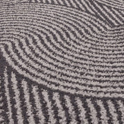 Atmacha Home & Living Rug Muse Charcoal Swirl MU01 - Monochrome - Modern Rug