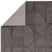 Atmacha Home & Living Rug Muse Charcoal Swirl MU01 - Monochrome - Modern Rug