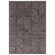 Atmacha Home & Living Rug Muse Charcoal Swirl MU01 - Monochrome - Modern Rug