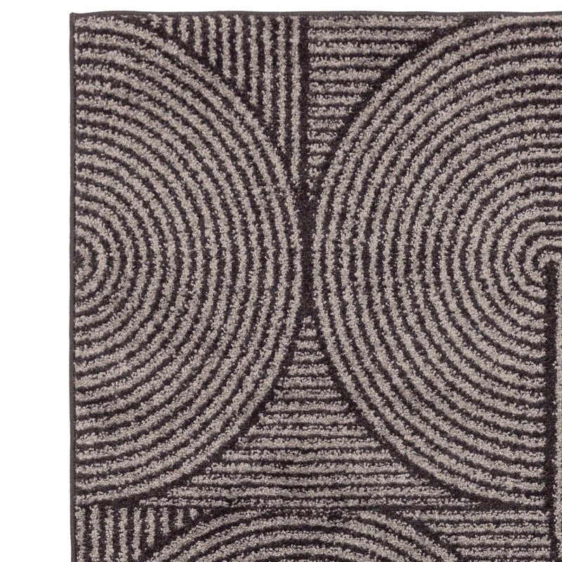 Atmacha Home & Living Rug Muse Charcoal Swirl MU01 - Monochrome - Modern Rug