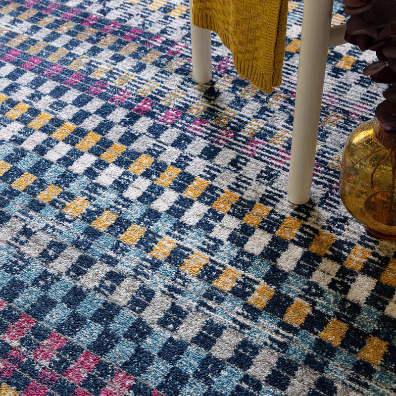 Atmacha Home & Living Rug Muse Check Bright MU30 - Multi - Modern Rug