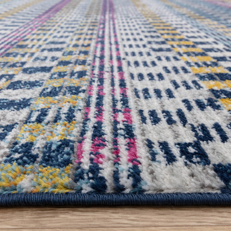 Atmacha Home & Living Rug Muse Check Bright MU30 - Multi - Modern Rug