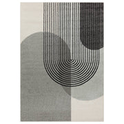 Atmacha Home & Living Rug Muse Grey Retro MU14 - Grey/Silver - Modern Rug