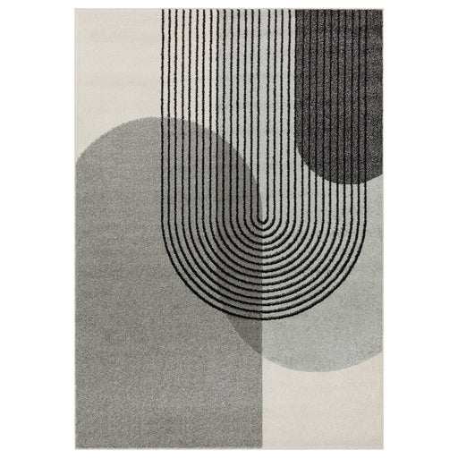 Atmacha Home & Living Rug Muse Grey Retro MU14 - Grey/Silver - Modern Rug