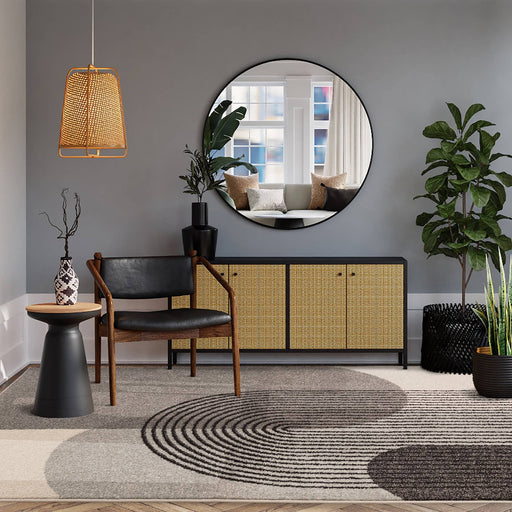 Atmacha Home & Living Rug Muse Grey Retro MU14 - Grey/Silver - Modern Rug