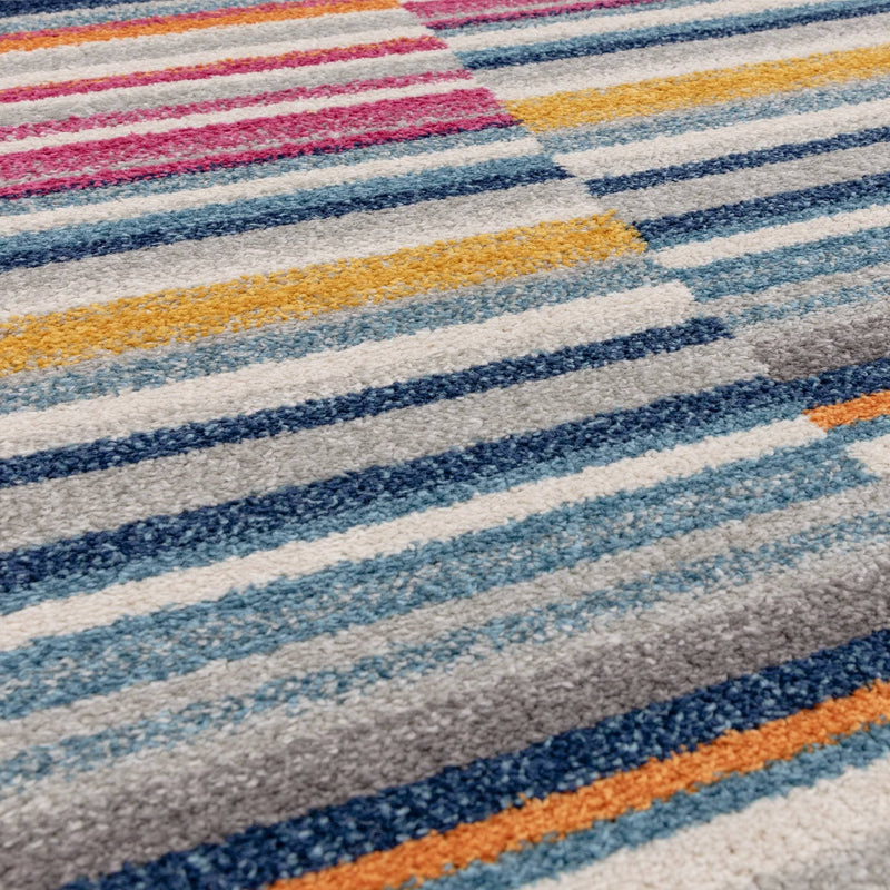 Atmacha Home & Living Rug Muse Multi-Coloured Stripe MU06 - Modern Rug