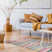 Atmacha Home & Living Rug Muse Multi-Coloured Stripe MU06 - Modern Rug