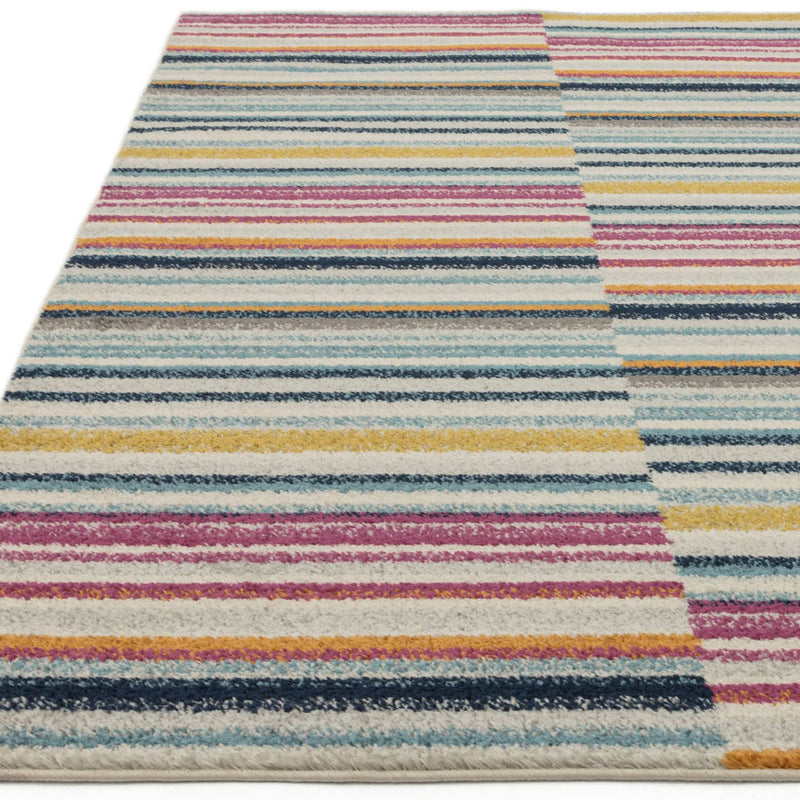 Atmacha Home & Living Rug Muse Multi-Coloured Stripe MU06 - Modern Rug