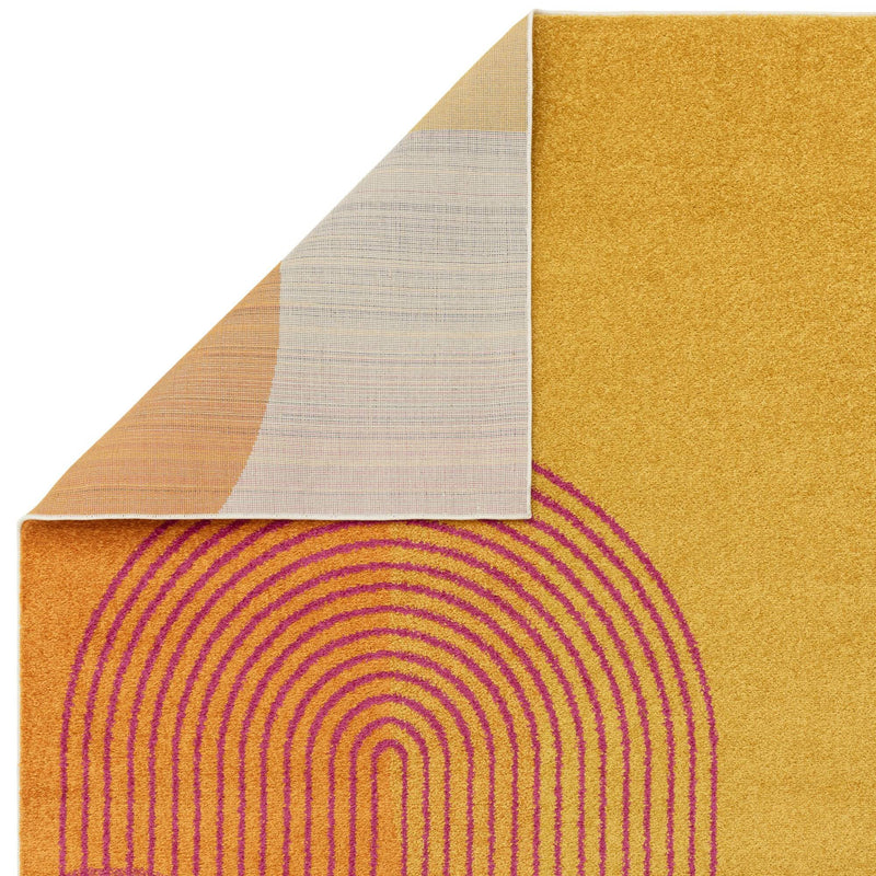 Atmacha Home & Living Rug Muse Orange Retro MU13 - Yellow/Gold - Modern Rug