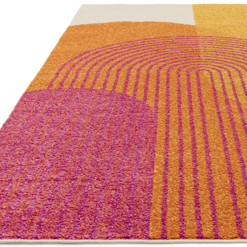 Atmacha Home & Living Rug Muse Orange Retro MU13 - Yellow/Gold - Modern Rug