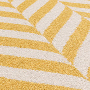 Atmacha Home & Living Rug Muse Yellow Chevron MU08 - Grey/Silver - Modern Rug