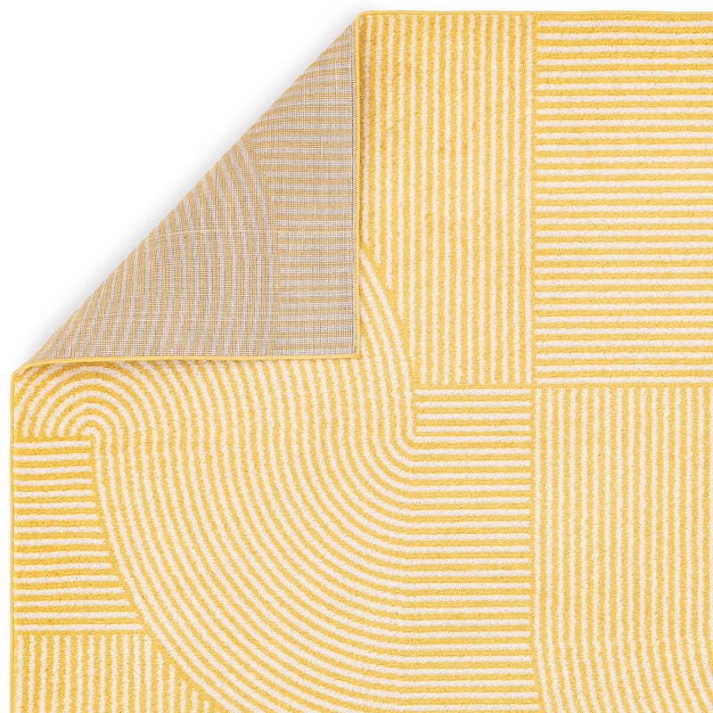 Atmacha Home & Living Rug Muse Yellow Geometric MU18 - Yellow/Gold - Modern Rug