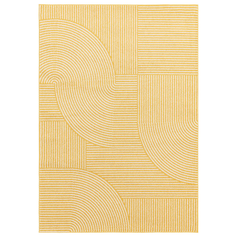 Atmacha Home & Living Rug Muse Yellow Geometric MU18 - Yellow/Gold - Modern Rug