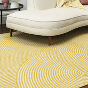 Atmacha Home & Living Rug Muse Yellow Geometric MU18 - Yellow/Gold - Modern Rug