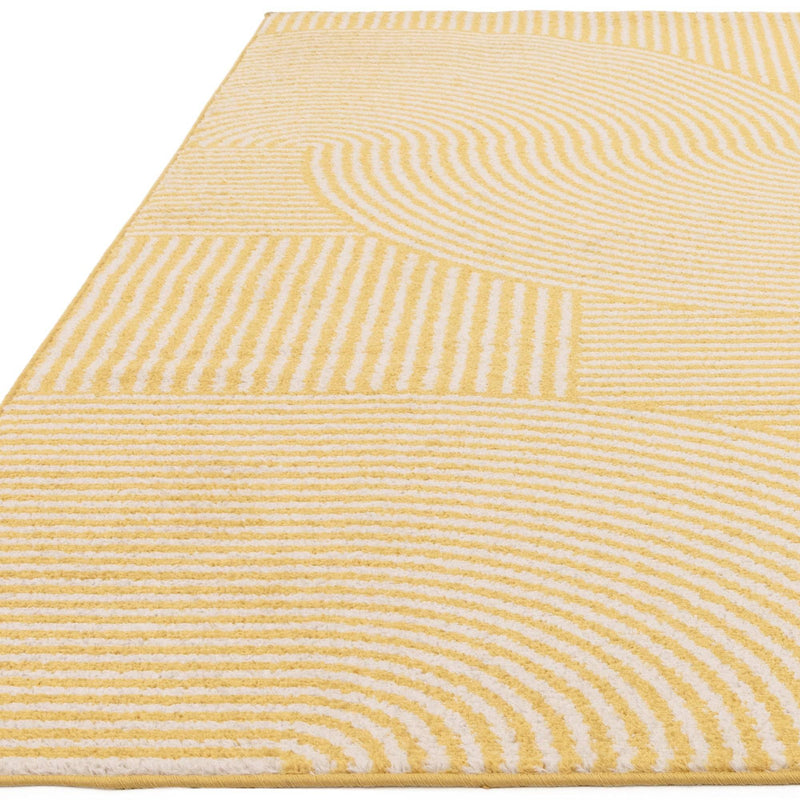 Atmacha Home & Living Rug Muse Yellow Geometric MU18 - Yellow/Gold - Modern Rug