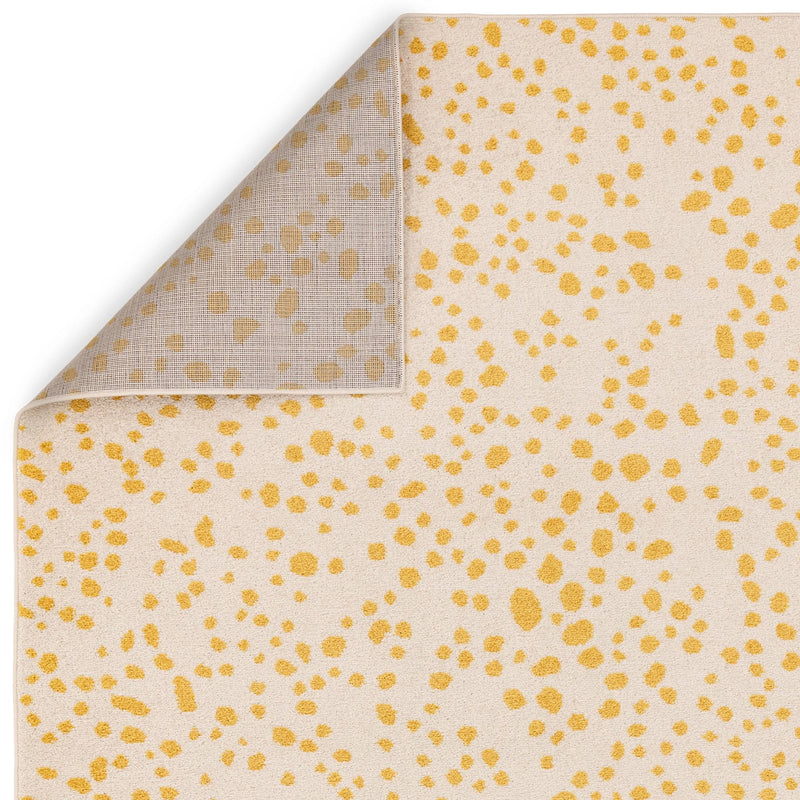 Atmacha Home & Living Rug Muse Yellow Spotty MU12 - Yellow/Gold - Modern Rug