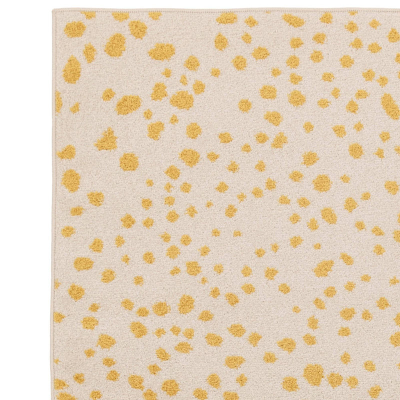 Atmacha Home & Living Rug Muse Yellow Spotty MU12 - Yellow/Gold - Modern Rug