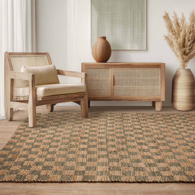 Atmacha Home & Living Rug Naturi Olive Green Rug