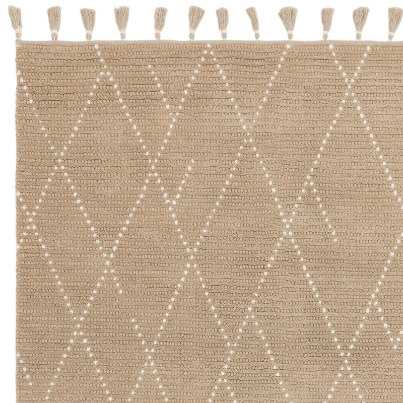 Atmacha Home & Living Rug Nepal Sand/Cream Linear Rug Boho Rug