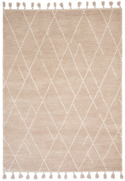 Atmacha Home & Living Rug Nepal Sand/Cream Linear Rug Boho Rug