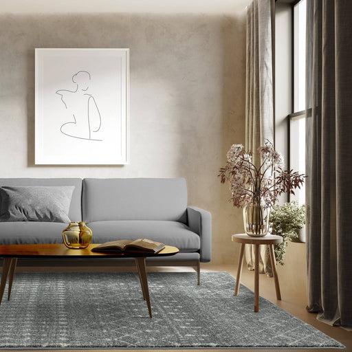 Atmacha Home & Living Rug Nova Dark Grey NV34 - Grey/Silver - Moroccan Rug
