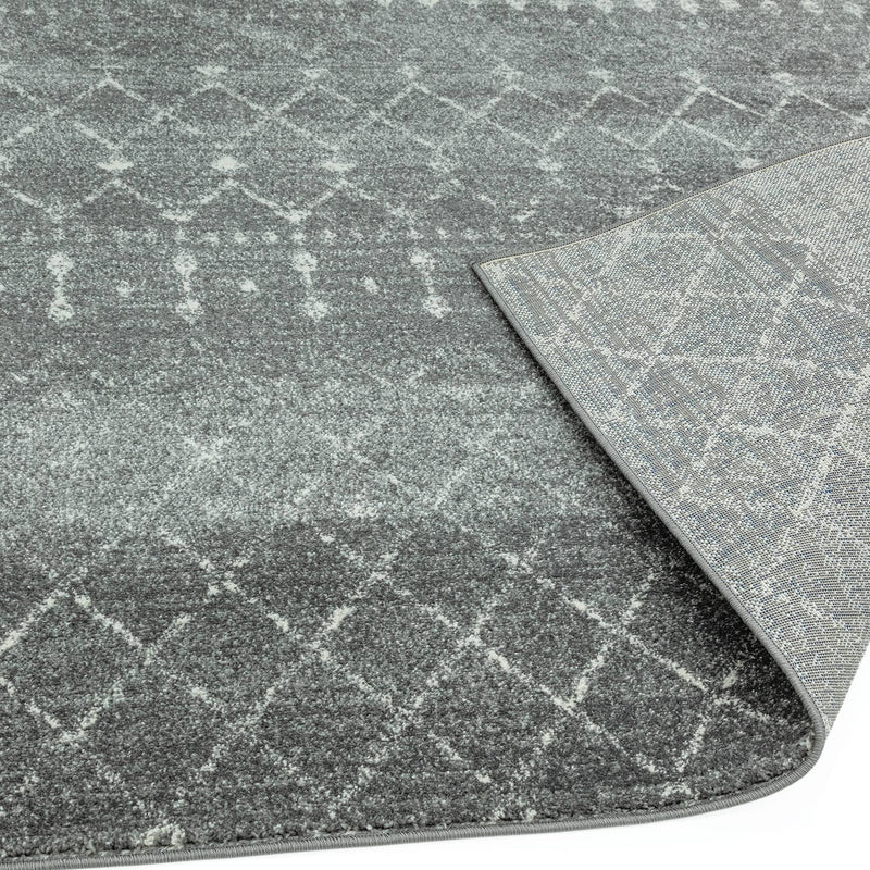 Atmacha Home & Living Rug Nova Dark Grey NV34 - Grey/Silver - Moroccan Rug