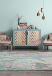 Atmacha Home & Living Rug Nova NV15 Painterly Duck Egg Abstract Rug