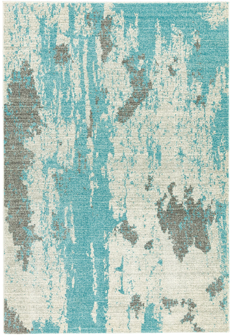 Atmacha Home & Living Rug Nova NV15 Painterly Duck Egg Abstract Rug
