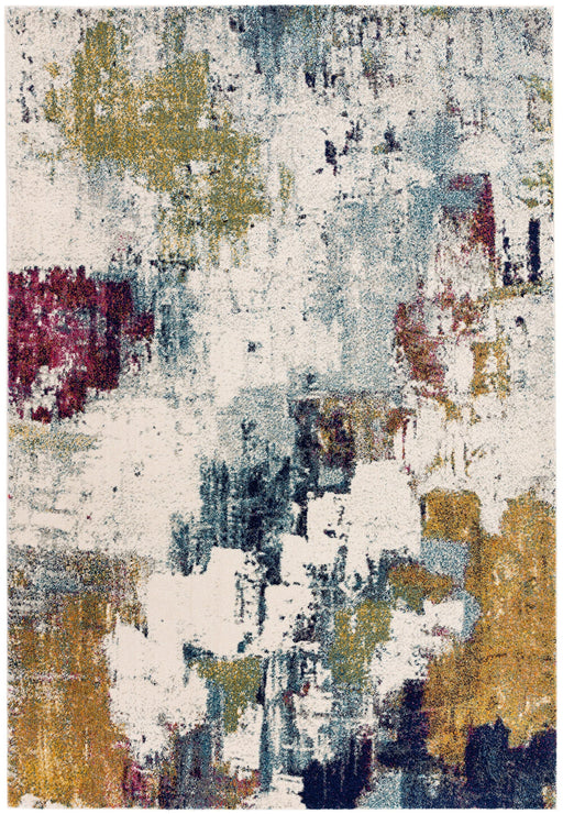 Atmacha Home & Living Rug Nova NV22 Abstract Mustard Multi Abstract Rug