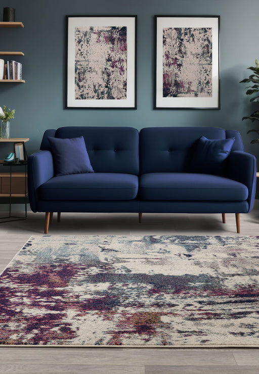 Atmacha Home & Living Rug Nova NV23 Abstract Navy Multi Abstract Rug